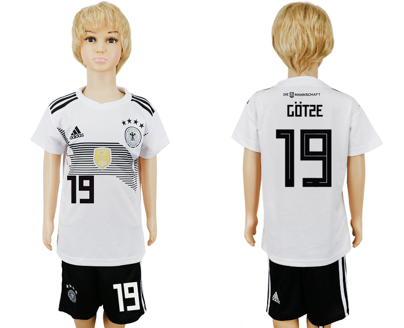 2018 World Cup Children football jersey GERMANY CHIRLDREN #19 GO